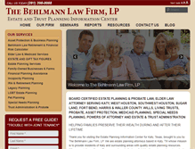 Tablet Screenshot of behlmannlaw.com